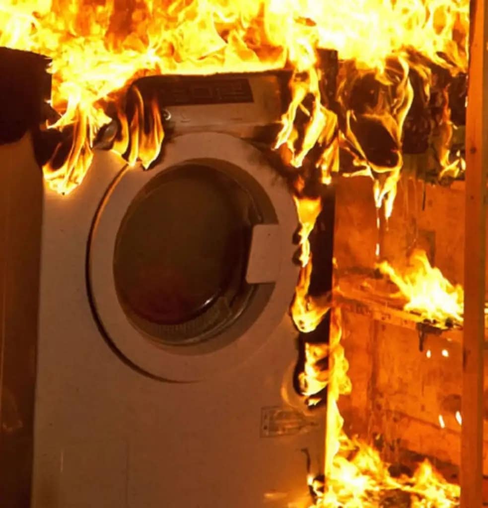 why do tumble dryers set on fire