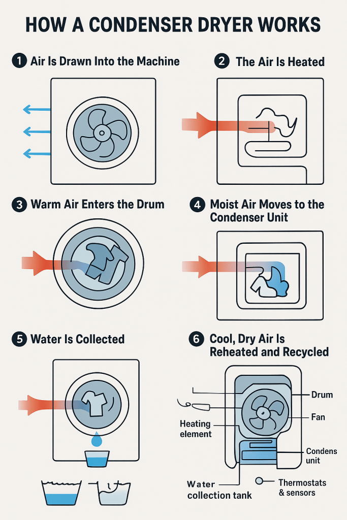 How a condenser dryer works » Able Domestics How does a condenser dryer work